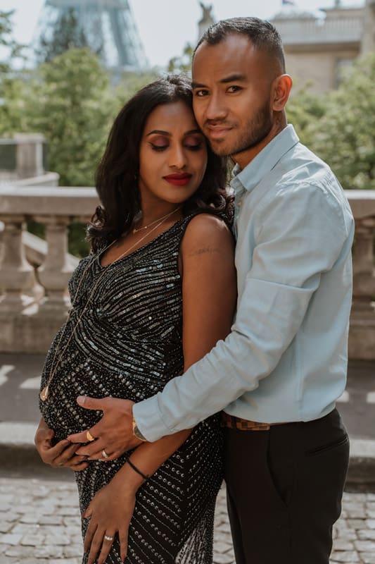 maternity couple photoshoot paris