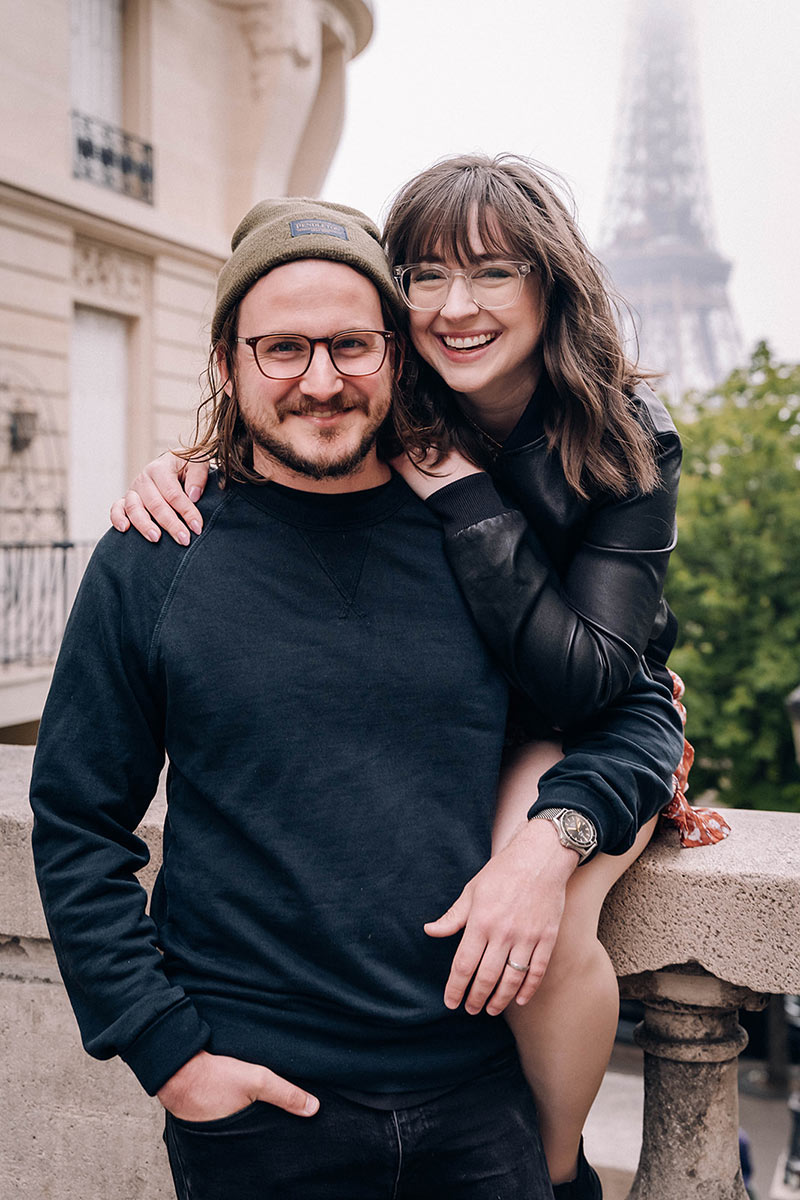 married couple photoshoot paris