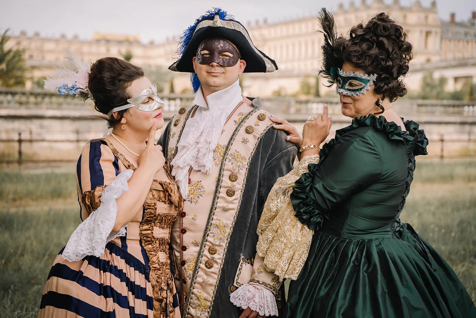 photoshoot Masked Ball event Versailles