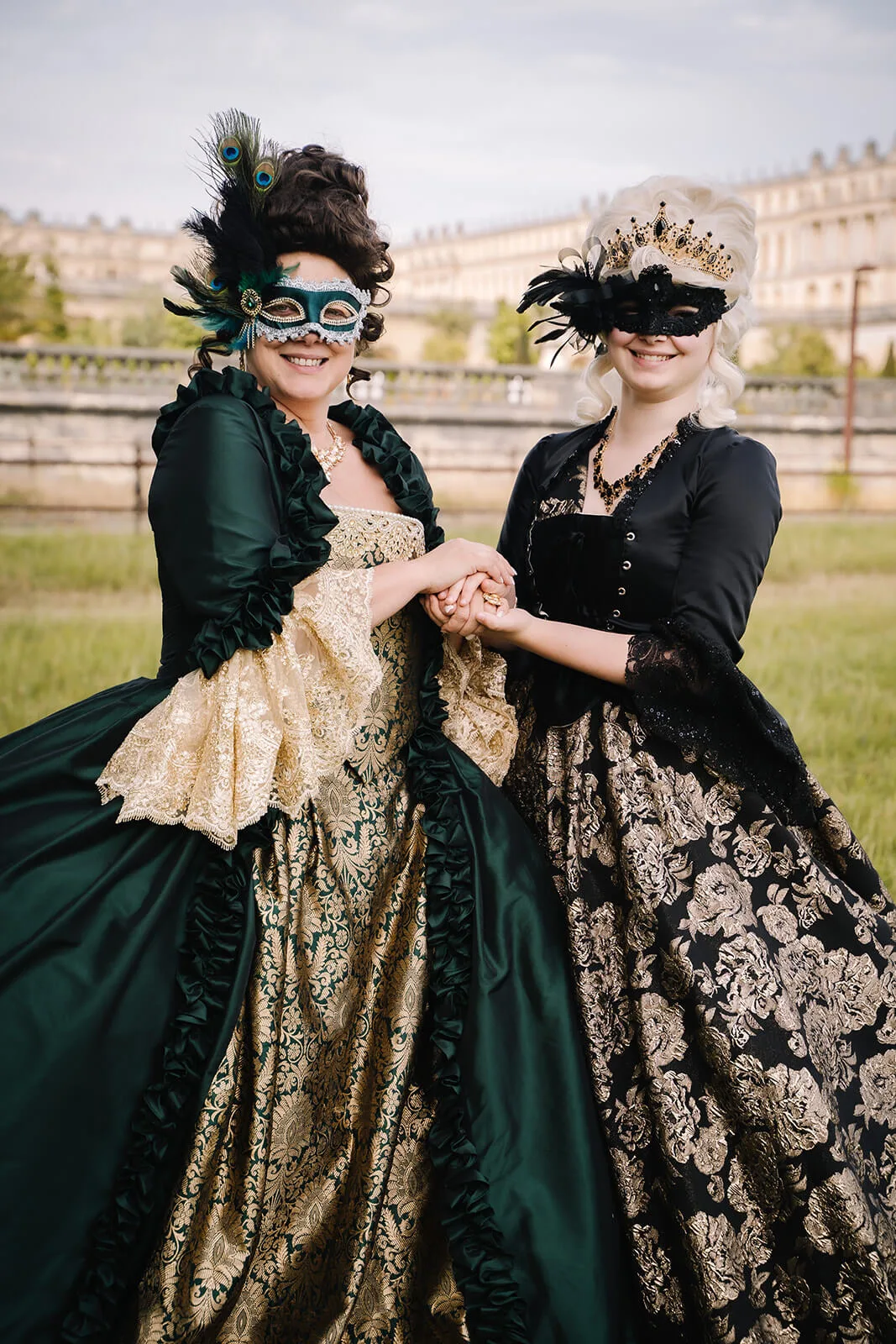 mother and daughter Photographer at Masked Ball Versailles